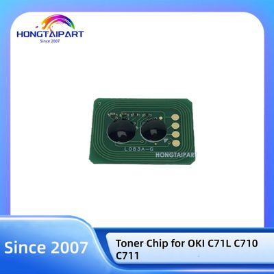 kupować CMYK Toner Chip 44318608 44318607 44318606 44318605 for OKI C71L C710 C711 Printer Cartridge Chip produkcja internetowa