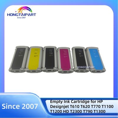 kupować 130ML Empty Ink Cartridge 72 C9403A-MK C9370A-PK C9371A-C C9372A-M C9373A-Y C9374A-G Neutral Packing for HP Designjet Printers produkcja internetowa