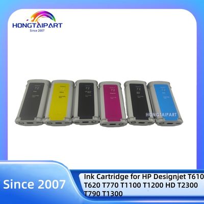 kupować 130ML Ink Cartridge 72 C9403A-MK C9370A-PK C9371A-C C9372A-M C9373A-Y C9374A-G Neutral Packing for HP Designjet Printers produkcja internetowa
