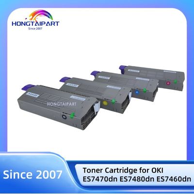 Kompatybilny kartridż do tonera kolorowego CMYK 45396213 45396214 45396215 45396216 Do zestawu tonerów drukarek OKI ES7470 ES7480 ES7460