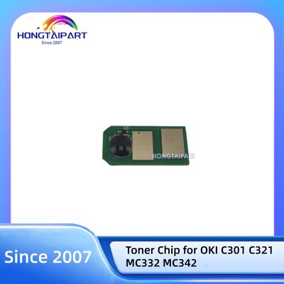 Toner Chip 44973546 dla OKI C301 C321 MC332 MC342 Farbowy drukarz Chips części zamiennych Hongtaipart