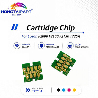 Odpowiedzialny na sygnał T7251‐4 Jednorazowy kartridż Chip Kontakt trwały Kalibracja precyzyjna Kompatybilny z Epsonem F2000 F2100 F2130 T725A